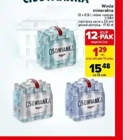 Carrefour Woda mineralna Cisowianka oferta