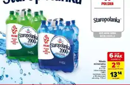 Carrefour Woda mineralna Staropolanka 2000 oferta