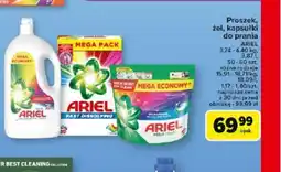 Carrefour Proszek, żel, kapsułki do prania Ariel oferta