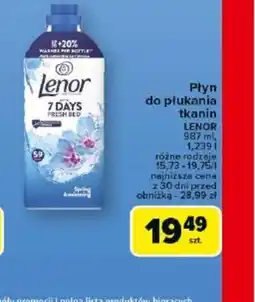 Carrefour Płyn do płukania tkanin Lenor oferta