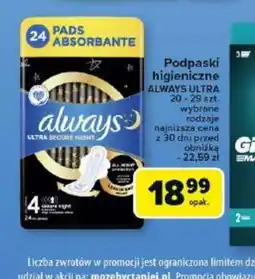 Carrefour Podpaski Always Ultra oferta