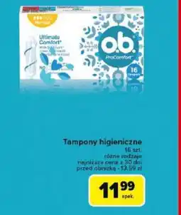 Carrefour Tampony higieniczne o.b. oferta