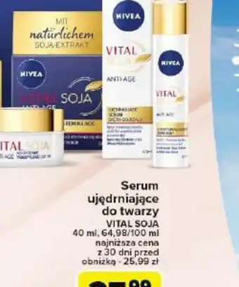 Carrefour Serum ujędrniające do twarzy Nivea Vital Soja oferta