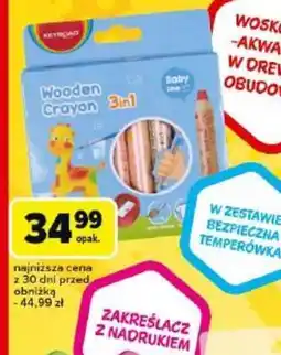 Carrefour Kredki Wooden Crayon 3in1 oferta