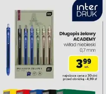 Carrefour Długopis żelowy Academy Interdruk oferta