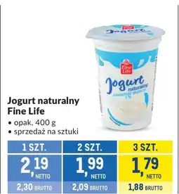 Makro Jogurt naturalny Fine life oferta