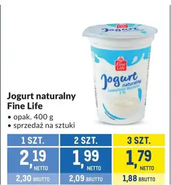 Makro Jogurt naturalny Fine life oferta