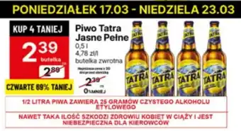 Delikatesy Centrum Piwo Tatra oferta