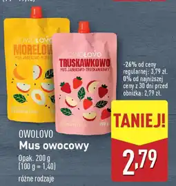 ALDI OWOLOVO Mus owocowy oferta