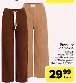 Carrefour Spodnie damskie s-xl oferta