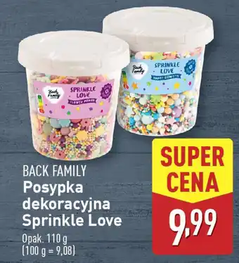 ALDI BACK FAMILY Posypka dekoracyjna Sprinkle Love oferta