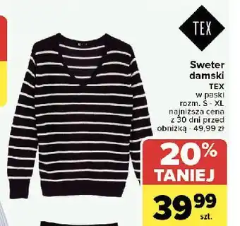 Carrefour Sweter damski s-xl Tex oferta