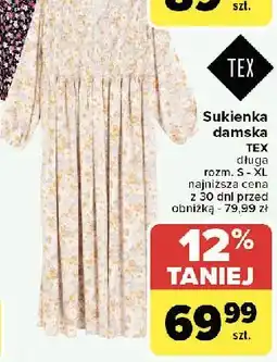 Carrefour Sukienka damska s-xl Tex oferta