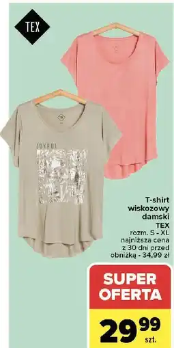 Carrefour T-shirt damski Tex oferta