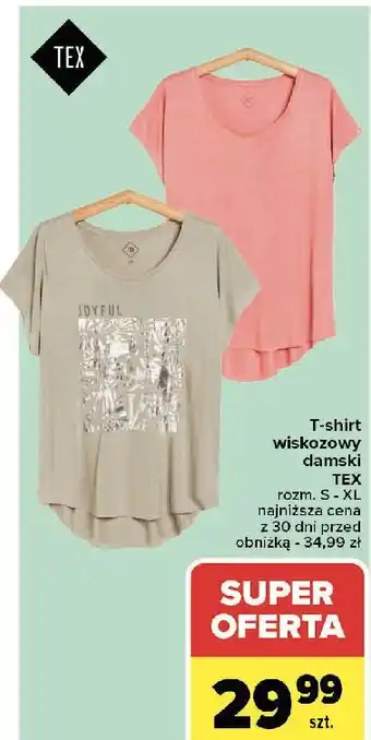 Carrefour T-shirt damski Tex oferta