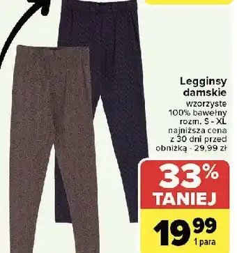 Carrefour Legginsy damskie rozm. s-xl oferta