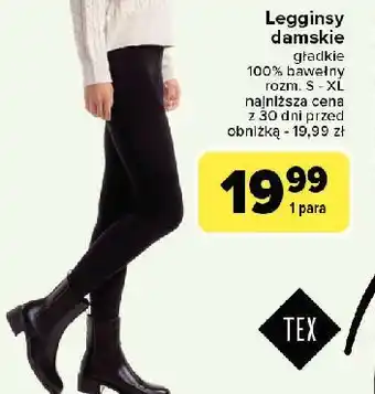 Carrefour Legginsy damskie s-xl Tex oferta