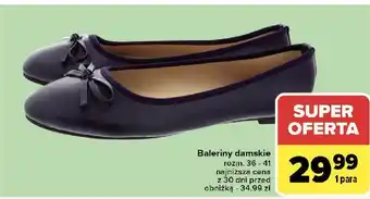 Carrefour Baleriny damskie 36-41 oferta