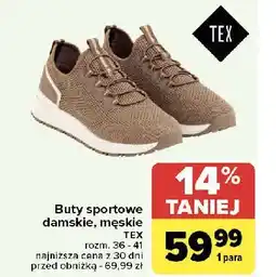 Carrefour Buty sportowe męskie Tex oferta