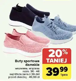 Carrefour Buty sportowe damskie rozm. 36-46 oferta