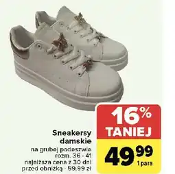 Carrefour Sneakersy damskie oferta