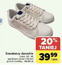 Carrefour Sneakersy damskie 36-41 oferta