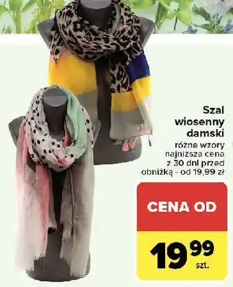 Carrefour Szal wiosenny oferta