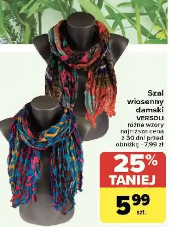 Carrefour Szalik wiosenny damski Versoli oferta