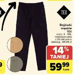 Carrefour Bojówki męskie s-3xl Tex oferta