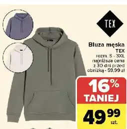 Carrefour Bluza męska rozm. s-3xl Tex oferta