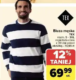 Carrefour Bluza męska rozm. s-3xl Tex oferta