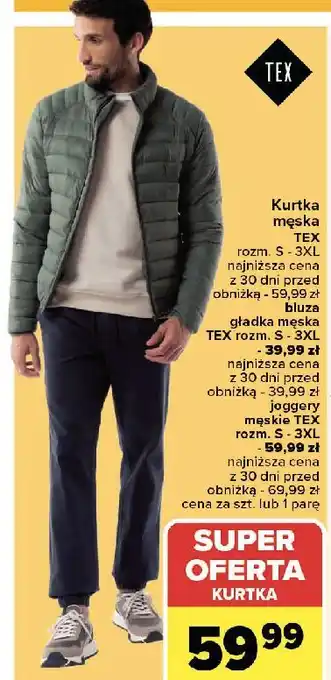 Carrefour Joggery męskie s-3xl Tex oferta