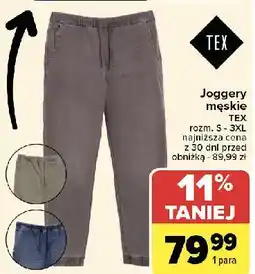 Carrefour Joggery męskie s-3xl Tex oferta