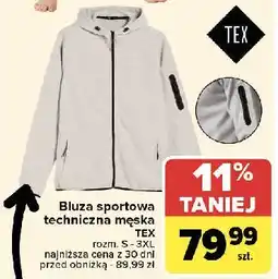 Carrefour Bluza sportowa męska rozm. s-3xl Tex oferta