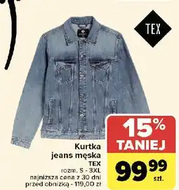 Carrefour Kurtka męska jeans s-3xl Tex oferta