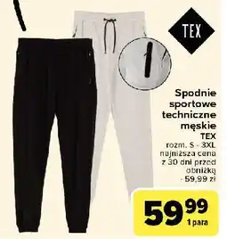 Carrefour Spodnie sportowe techniczne s-3xl Tex oferta