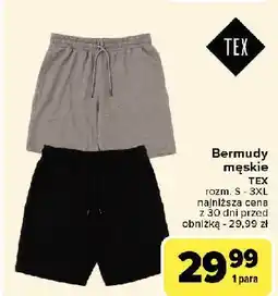 Carrefour Bermudy męskie s-3xl Tex oferta