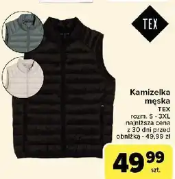 Carrefour Kamizelka męska rozm. s-3xl Tex oferta