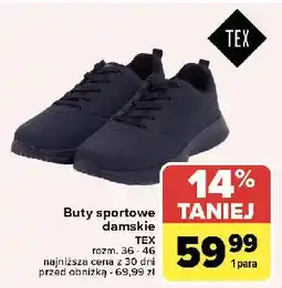 Carrefour Buty sportowe damskie 36-46 Tex oferta