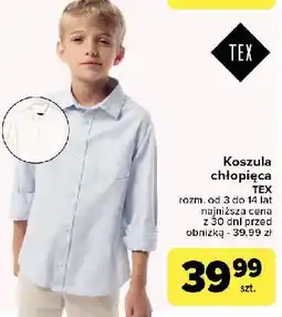 Carrefour Koszula chłopięca 3-14 lat Tex oferta