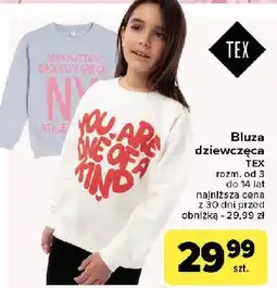 Carrefour Bluza dziewczęca 3-14 lat Tex oferta