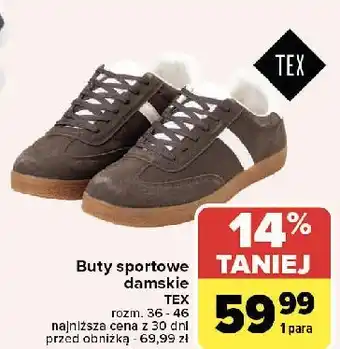 Carrefour Buty sportowe damskie 36-46 Tex oferta