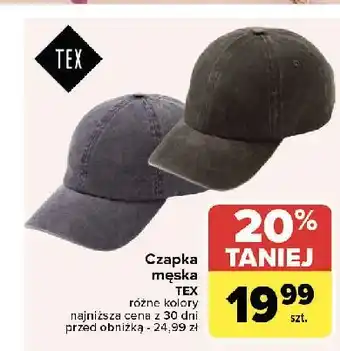 Carrefour Czapka męska Tex oferta