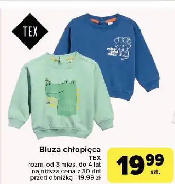 Carrefour Bluza niemowlęca chłopięca 3 mies - 4 lat Tex oferta