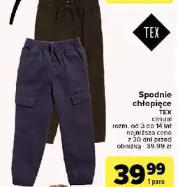 Carrefour Spodnie casual 3-14 lat Tex oferta