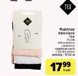 Carrefour Rajstopy dziecięce Tex oferta