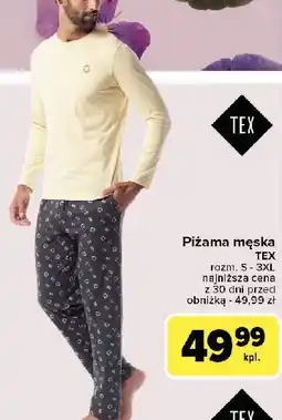 Carrefour Piżama męska s-3xl Tex oferta