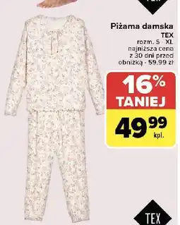 Carrefour Piżama damska s-xl Tex oferta