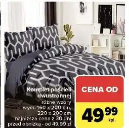 Carrefour Komplet pościeli dwustronnej 220 x 200 + 2x 70 80 cm oferta