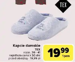 Carrefour Kapcie damskie 36-41 Tex oferta